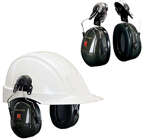 Coquilles antibruit 3M™ PELTOR™ Optime™ II H520P3E-410-GQ-01 - Vert - avec attaches P3E - Di-électrique