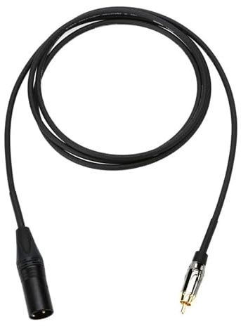 Mogami GOLD XLRM-RCA-06 Unbalanced Audio Adapter Cable, RCA Male Plug to XLR-Male, Gold Contacts, Straight Connectors, 6 Foot