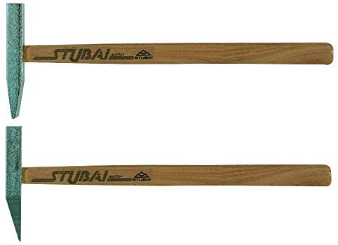 Stubai 419711 Marteau de carreleur plat avec manche, Argent/Beige, 50 g