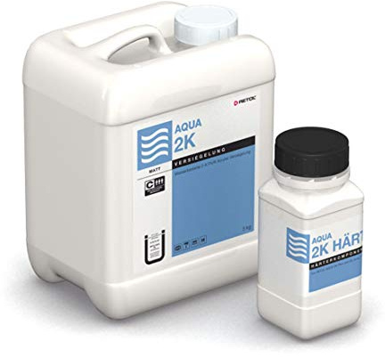RETOL AQUA 2K Versiegelung für Parkett & Dielen, halbmatt (4,575 l) | wasserbasiert, für Belastungsbereich C