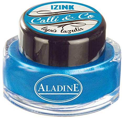 1 Tintenfass IZINK Calli & Co Calligraphie Tinte, 15 ml, lapis lazuli, efco 4550947