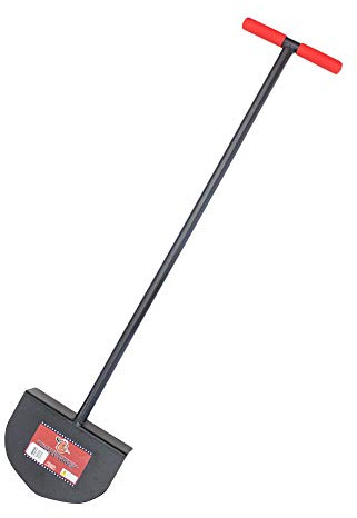 BULLY TOOLS Manual Lawn Edger - Professional and Heavy-Duty Garden Tool with Steel T-Style Grip, Round-Shaped Edge Ideal for Landscaping, Yard Maintenance, Sod Cutting, Trenching and Lawn Bordering