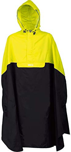 PRO-X elements TRENTO Cycling Poncho, Two-Tone, Rain Poncho with Hood, Reflective Piping & Taped Seams, Women's and Men's Rain Cape