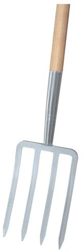 Ideal Spatengabel mit 4 Zinken/T-Stiel in Silber, Silber/Beige, 16.5 x 4 x 116.5 cm