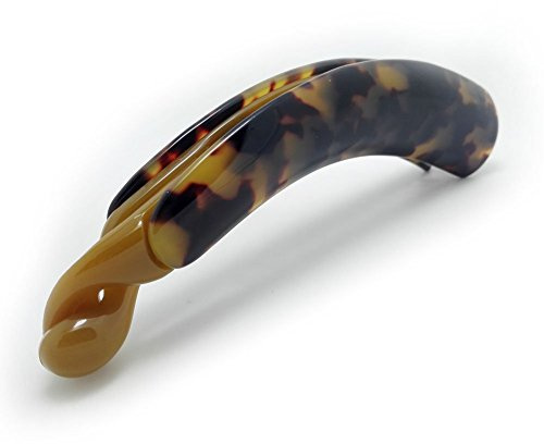 Meilliwish Edel Leopard Banane Haarklammer (H09)(Dunkelbraun)