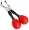 A-Star kleines Eier-Maraca-Paar aus Kunststoff – 12 cm Shaker-Rassel, Percussion-Rhythmusinstrument – Rot