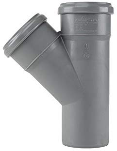 Abzweig HT-Rotstrich DN 40 x 40, 45Grad