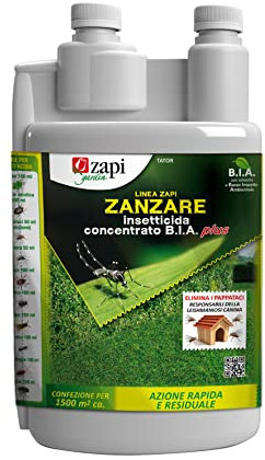 Zapi Garden | Zapi Zanzare Bia Plus - Insetticida Concentrato Anti Zanzare, Esterno Giardino, 1l