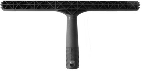 GBPro Professional Window Cleaner T Bar-Holder/Applicator (For Microfibre Wash Sleeve Cover), Window Squeegee, Tile Cleaner, Glass Cleaning Holder, Window Cleaning Equipment - 35cm (14”) | Deep Water-Retaining Wells & Ribbed T-Bar - Recycled & Recyclable Plastic - Designed for GBPro Micro Sleeves - MADE in the EU