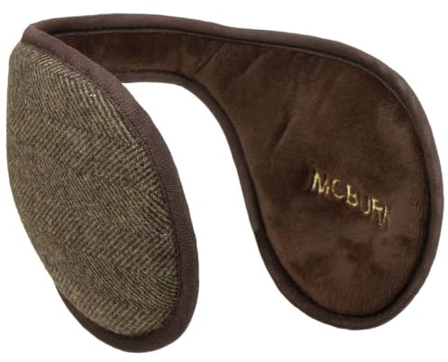 McBURN Herringbone Ohrenwärmer Damen/Herren - Earbands Ohrenschützer mit Futter Winter Herbst-Winter