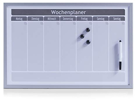 Zeller Memobord Schiefer, Glas, Anthrazit