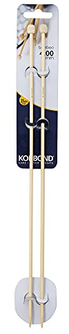 Korbond 4 mm x 35 cm Stricknadeln aus Bambus