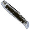 Laguiole Actiforge - Couteau Laguiole -Manche en Bois d'ébène avec Tire-Bouchon et mitres en INOX