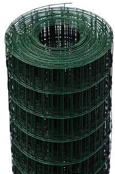 Rouleau de 5 m grillage métallique galvanisé plastifié – Maille : 75 x 50 mm – Diamètre du fil : 2,2 mm – Hauteur du filet : 125 cm 4072