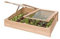 Gartenwelt Riegelsberger Premium Frühbeet Gemüsebeet Kräuterbeet 119x80xH21/30 cm aus Lärchenholz Hochbeetaufsatz