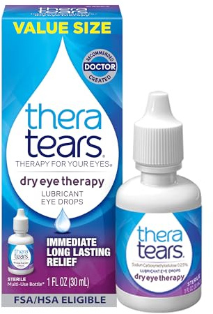 TheraTears Dry Eye Therapy Eye Drops for Dry Eyes, 1.0 Fl Oz