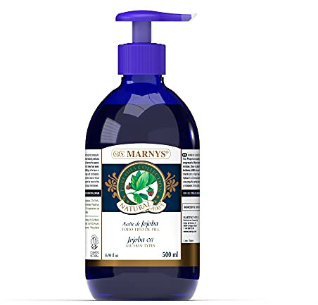 MARNYS Aceite de Jojoba Reparador 100% Cera Natural Dosificador 500ml, 1 unidad