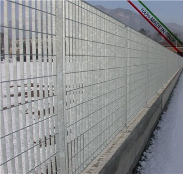 ITALFROM Pannello Recinzione CANCELLATA RINGHIERA PARAPETTO GRIGLIATO in Ferro ZINCATO-Maglia:mm69X132 - Misura:mm1992x 1195 h(3789)