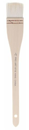 Pro Art Brush Hake 1.5x1, Hake Brush, Pottery Glaze Brushes, Japanese Paint Brushes, Glaze Brushes for Pottery, Brush for Watercolor, Pottery Surikomi