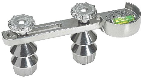 Jackson Safety Lightweight, Cast Aluminum #20 Dual-Angle Flange Level with 24 Radius, Non-Magnetic, Adjustable DSL, 14786 , Gray
