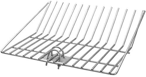 EKKIA Mistgabel für Späne, 1 Stück, Silber, Metall, 35 cm breit