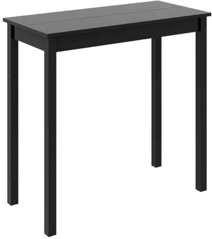 vidaXL Bartisch MDF Schwarz 115x55x107cm Stehtisch Bistrotisch Esstisch Tisch