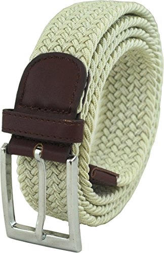 Ashford Ridge 33mm elastischer Gürtel für Männer in Beige (Größen 92cm - 102cm)