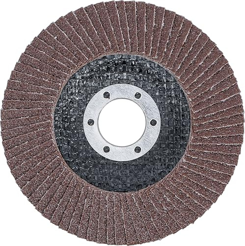 BGS 3971 | Fächer-Schleif-Scheibe | Ø 115 mm | K 80 | Aufnahme 22,2 mm | Aluminiumoxid | für Winkelschleiferbetrieb