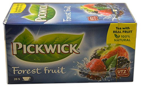 Pickwick Té Frutos del Bosque, Forest Fruit, Té Negro Aromatizado, 20 Bolsas de Té