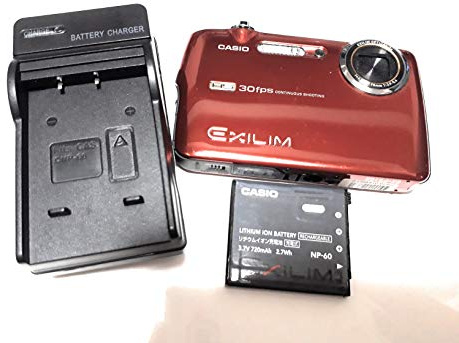 Casio EXILIM EX-FS10 RD Highspeed Digitalkamera (9 Megapixel, 3-Fach Opt. Zoom, 6,4 cm (2,5 Zoll) Display) rot