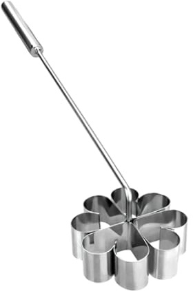IBILI 774300 Backform Blumenrosette gewinkelt 9x3 cm aus Edelstahl, Silber, 15 x 9 x 3 cm