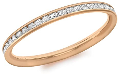 Carissima Gold Damen Ring 9k (375) Gold Zirkonia Band