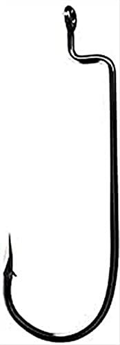 Trokar HD Worm Fishing Hook, Black Chrome, 3/0