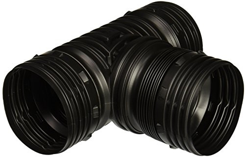 Flex-Drain 4 in. Snap x 4 in. Dia. Snap Polypropylene Combination Tee Wye