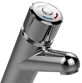 Bristan Z TC 1/2 C Self Closing Push Button Timed Flow Basin Mixer Tap - Chrome