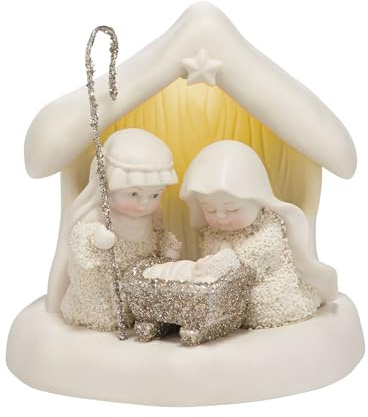 Department 56 Snowbabies “Beneath the Christmas Star” Porcelain Figurine, 4.7”