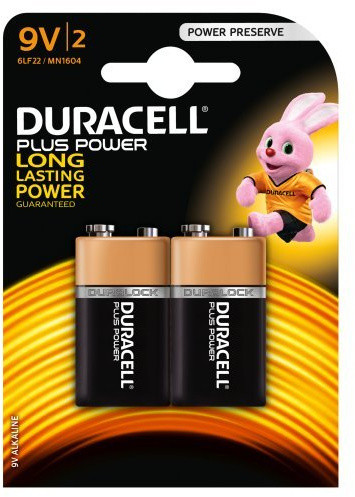 Duracell Plus Power Alkaline 9V Battery