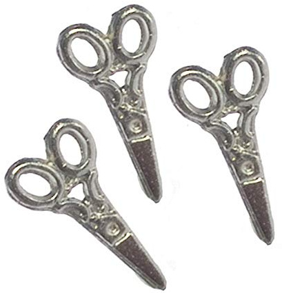 Casa de Muñecas 3 Pares de Tijeras Miniatura Costura Accesorio