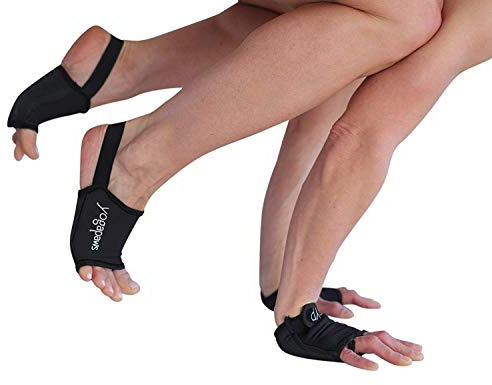 YogaPaws Elite Padded Non-Slip Gloves and Socks for Women and Men - Hot Power Yoga, Pilates, CrossFit - for Sweaty Hands and Feet