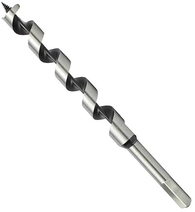 Weischer® - Schlangenbohrer 25 x 230 mm | Holzbohrer Spiralbohrer | 6-Kant-Schaft | Gewindespitze für präzise Bohrung | Weich- & Hartholz | stabiler & bruchfester Bohrer