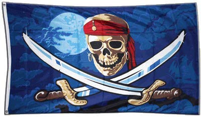 Flaggenfritze® Flagge Pirat Fluch der Meere - 90 x 150 cm