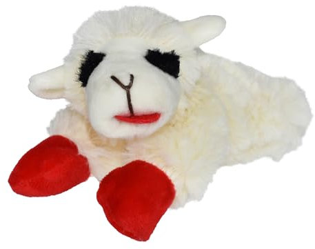 MULTIPET Lamb Chop Jouet en Peluche pour Chien – 17,8 cm – Doux et Attrayant pour Petits Chiens