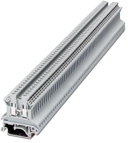 Phoenix Contact UIK 16 Anschlussklemmenblock DIN-Schiene 1 Grau, 16mm², 400V Schraubbefestigung, Packung a 50 Stück