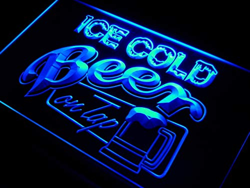 ADVPRO i912-b Ice Cold Beer on Tap Bar Neon Light Sign Barlicht Neonlicht Lichtwerbung