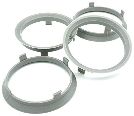 4x Zentrierringe 70,1 x 66,6/70.1 auf 66.6 Grau kompatibel mit Dezent