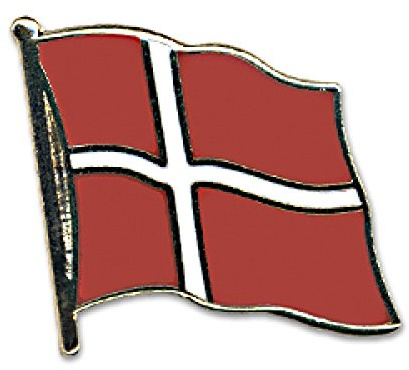 Everflag Flaggen-Pin vergoldet : Dänemark