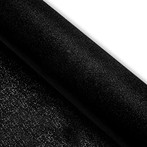 (7,5€/m2) Könighaus Diamand Glitter Schwarz Autofolie 500 x 152 cm blasenfrei mit Anleitung (Glitzer Folie)
