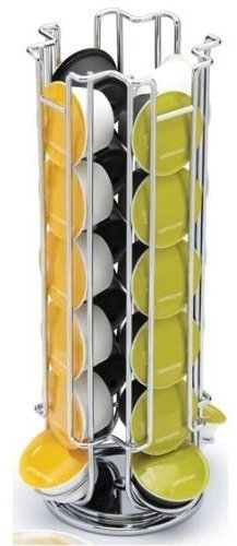 Porte-Capsules Rotatif Pouvant Contenir 24 Capsules Dolce Gusto Acier Chromé by TARGARIAN