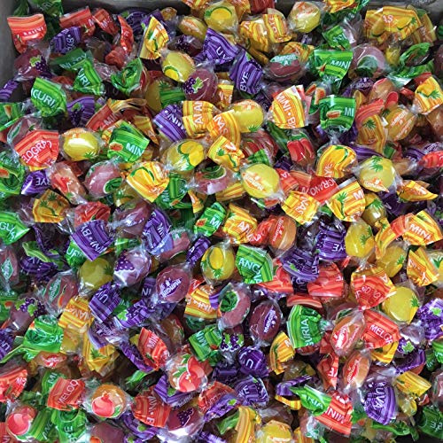 Caramelle Mini alla Frutta Mangini Kg 1 - Piccole caramelle di cortesia gustose e dissetanti ai gusti assortiti