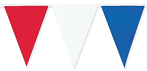 amscan 12173 Banner Penn Outdoor: R/W/B 36M